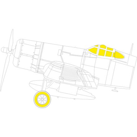 Eduard F4U-2 (Hobby Boss) maszkoló