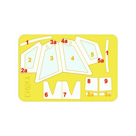 Eduard F-104 surface panels (Hasegawa) maszkoló