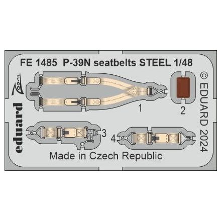 Eduard P-39N seatbelts STEEL (Arma Hobby)