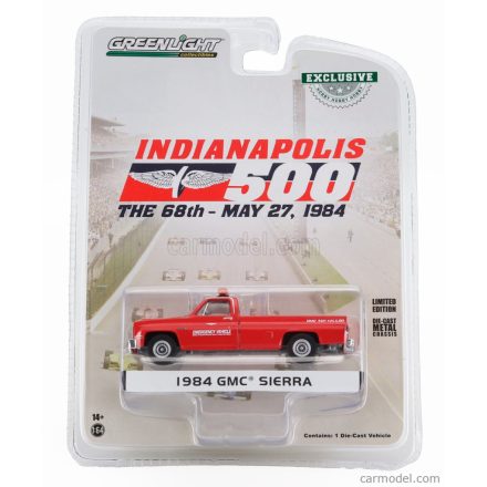 Greenlight GMC SIERRA PICK-UP 68th INDIANAPOLIS 500 MILE RACE EMERGENCY VEHICLE 1984