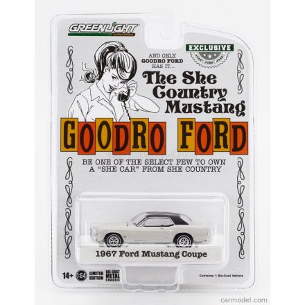 Greenlight Ford MUSTANG COUPE 1967 - THE SHE COUNTRY MUSTANG