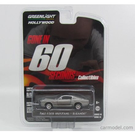 Greenlight Ford MUSTANG SHELBY GT500E 1967 - ELEANOR - FUORI IN 60 SECONDI - GONE IN SIXTY SECONDS