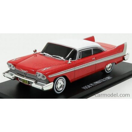 Greenlight PLYMOUTH FURY 2-DOOR 1958 - BLACK WINDOWS - EVIL VERSION - CHRISTINE LA MACCHINA INFERNALE