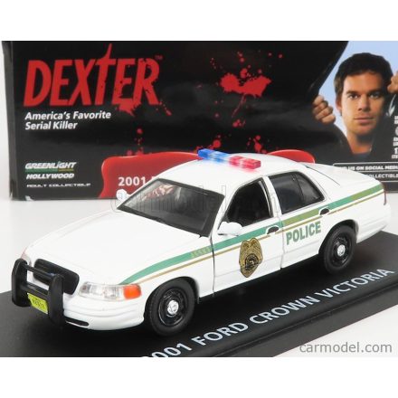 Greenlight Ford CROWN VICTORIA INTERCEPTOR MIAMI POLICE 2001 - DEXTER