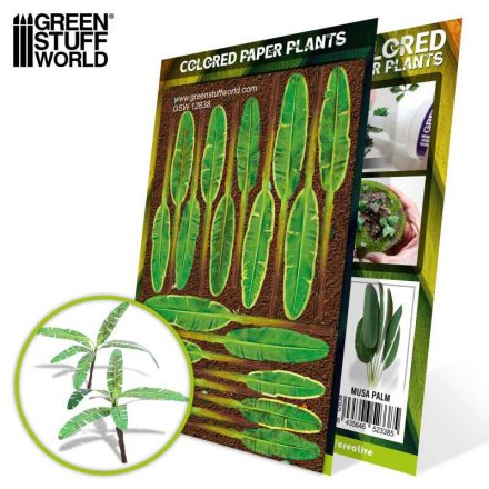 Green Stuff World Colored Paper Plants - Musa Trees