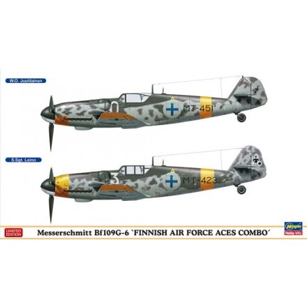 Hasegawa Messerschmitt Bf109G-6 "Finnish Air Force Aces" (2 kits) makett