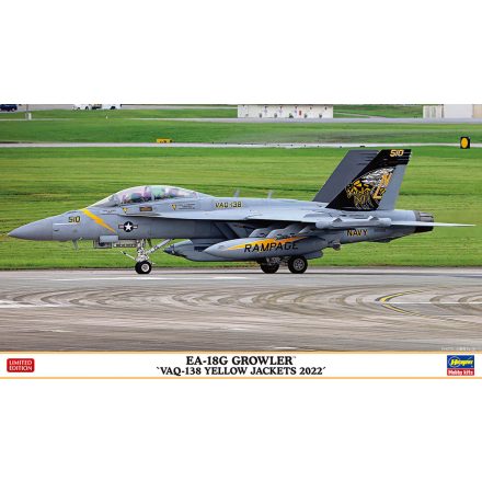 Hasegawa Boeing EA-18 G Growler - 'VAQ-138 Yellow Jackets 2022' makett