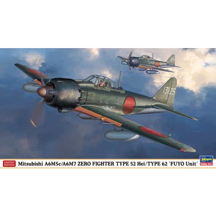 Hasegawa Mitsubishi A6M5c/A6M7 Zero Type 52 Hei/62 Limited makett