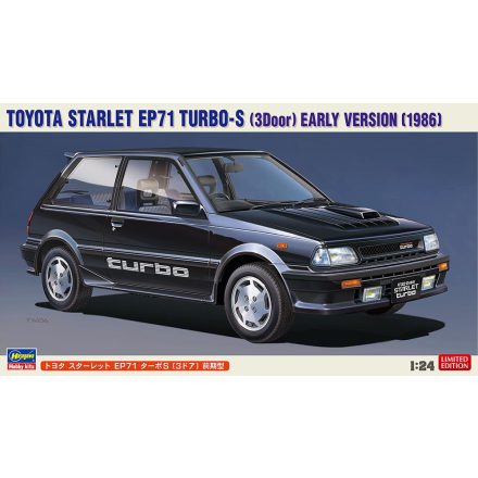 Hasegawa Toyota Starlet EP71 Turbo-S (3 Door) Early Version (1986) makett