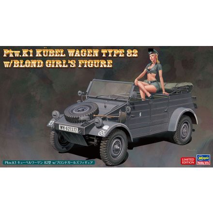 Hasegawa Pkw.K1 Kübelwagen Type 82 w/Blond Girl's Figure makett