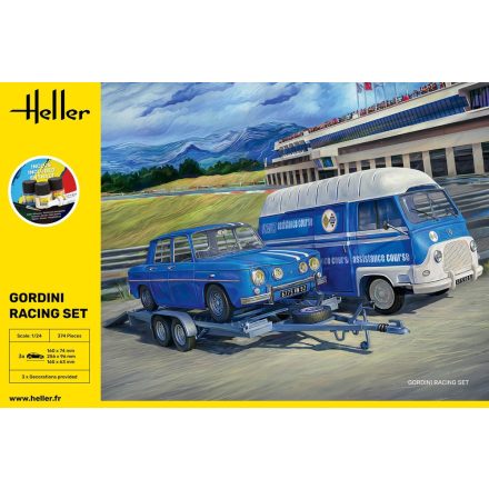 Heller STARTER KIT Gordini Racing Set makett