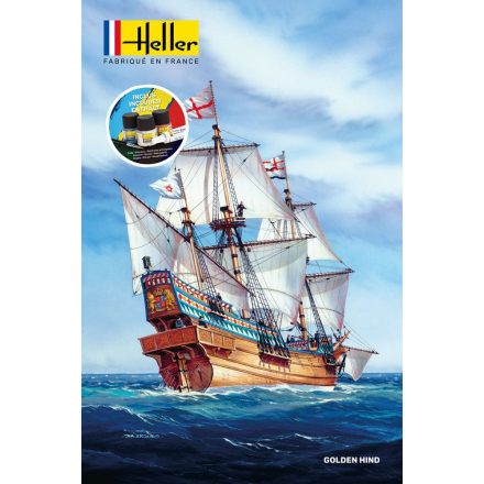 Heller STARTER KIT Golden Hind makett