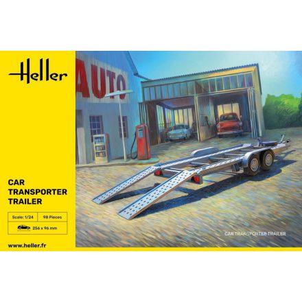 Heller Car Transporter Trailer makett