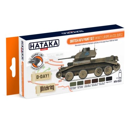 Hataka British AFV paint set (WW2 European colours)