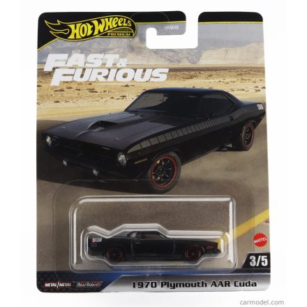 Mattel Hot Wheels PLYMOUTH AAR/CUDA COUPE 1970 - FAST & FURIOUS 7 2015