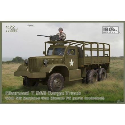 IBG Diamond T 968 Cargo Truck with M2 Machine Gun (Bonus PE parts included!) makett