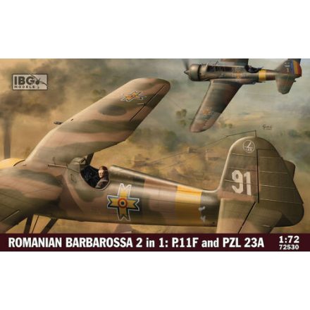 IBG Romanian Barbarossa 2 In 1 - P.11F And PZL 23A makett