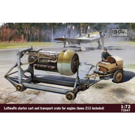 IBG Luftwaffe Starter Cart And Transport Crate For Engine (Jumo 213 Included) makett