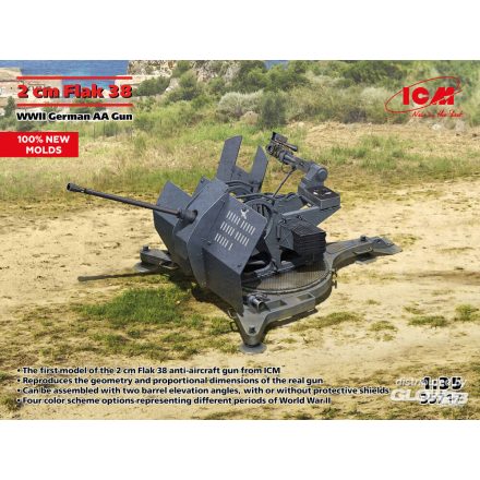 ICM Flak 38 - German WWII AA Gun makett