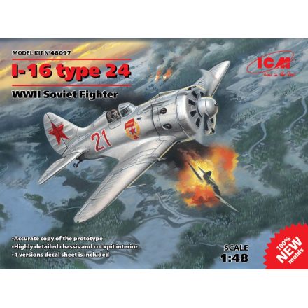 ICM Polikarpov I-16 type 24 makett