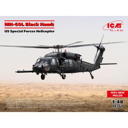 ICM MH-60L Black Hawk - US Special Forces Helicopter makett