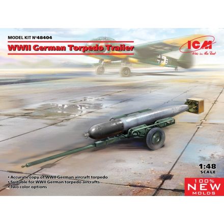 ICM WWII German Torpedo Trailer makett