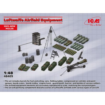 ICM Luftwaffe Airfield Equipment makett