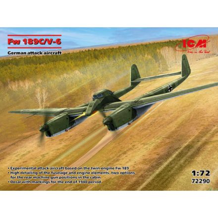 ICM Fw 189 C/V-6 - German Attack Aircraft makett