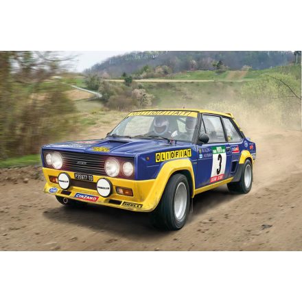 Italeri Fiat 131 Abarth Rally Olio Fiat makett