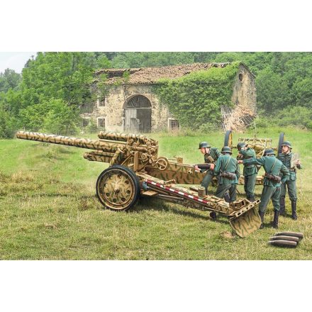 Italeri 15 cm Field Howitzer / 10,5 cm Field Gun makett