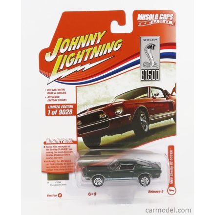 JOHNNY LIGHTNING FORD MUSTANG SHELBY GT500 KR 1968