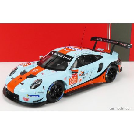 IXO PORSCHE 911 991 RSR 4.0L TEAM GULF RACING N 86 24h LE MANS 2018 M.WAINWRIGHT - B.BARKER - A.DAVISON