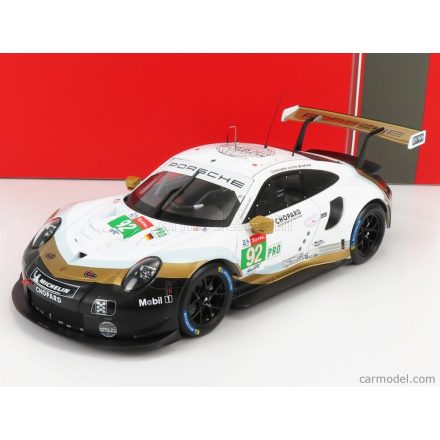 IXO PORSCHE 911 991 RSR 4.0L FLAT-6 PORSCHE GT TEAM N 92 24h LE MANS 2019 M.CHRISTENSEN - K.ESTRE - L.VANTHOOR