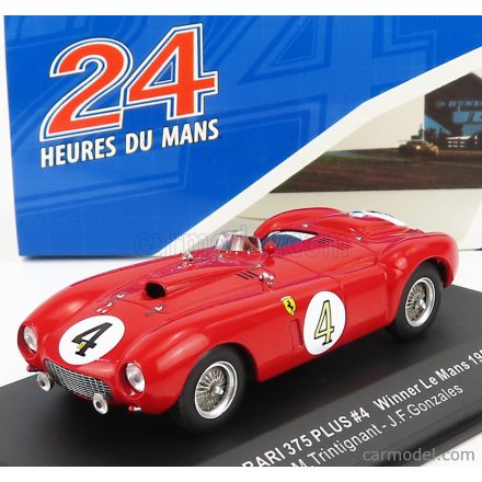 IXO FERRARI 375 PLUS 5.0L V12 SPIDER TEAM SCUDERIA FERRARI N 4 WINNER 24h LE MANS 1954 M.TRINTIGNANT - J.F.GONZALES