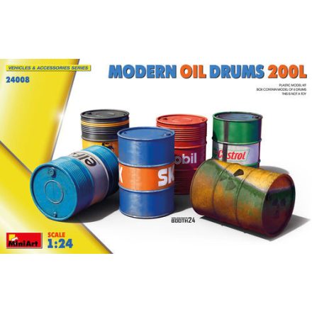 Miniart Modern Oil Drums 200 L makett