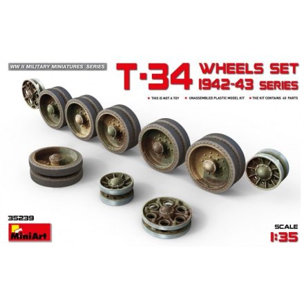 MiniArt T-34 Wheels Set.1942-43 Series makett