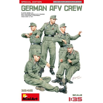 MiniArt German AFV Crew Special Edition makett