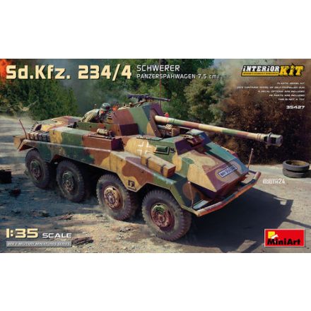 MiniArt Sd.Kfz.234/4 Schwerer Panzerspahwagen 7,5 cm Interior Kit makett