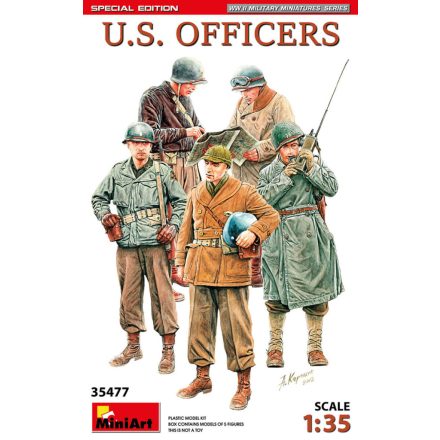 MiniArt US WWII Officers Special Edition makett