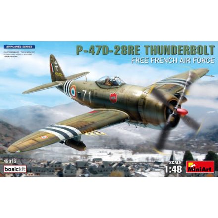 Miniart P-47D-28RE Thunderbolt Free French Air Force Basic Kit makett