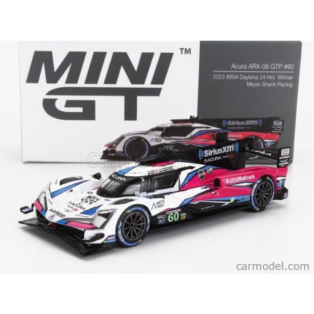 Mini GT ACURA - ARX-06 TEAM MEYER SHANK RACING N 60 WINNER IMSA 24h DAYTONA 2023 T.BLOMQVIST - C.BRAUN - H.CASTRONEVES - S.PAGENAUD