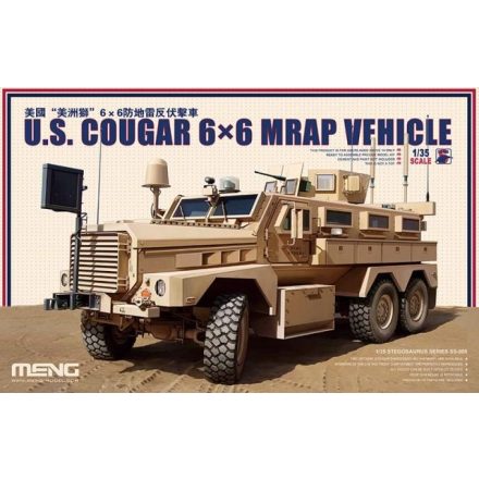 Meng Model U.S. Cougar 6x6 MRAP Vehicle makett