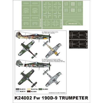 Montex Fw 190D-9 (Trumpeter) maszkoló