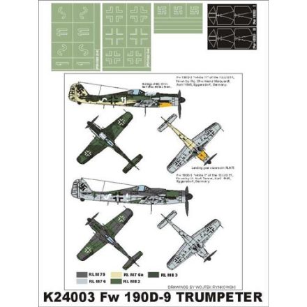 Montex Fw 190D-9 (Trumpeter) maszkoló