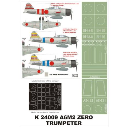 Montex A6M2 Zero (Trumpeter) maszkoló