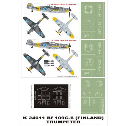 Montex Bf-109G6 (FINLAND) (Trumpeter) maszkoló