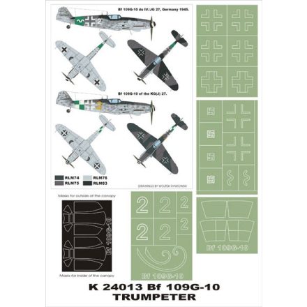 Montex Bf-109G-10 (Trumpeter) maszkoló