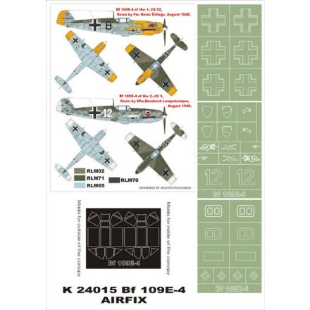 Montex Bf-109E4 (Airfix) maszkoló