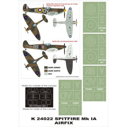 Montex Spitfire Mk I (Airfix) maszkoló