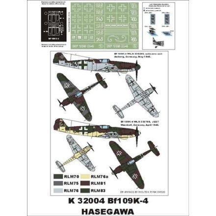 Montex Bf 109K-4 (HASEGAWA) maszkoló